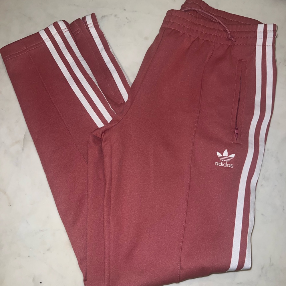 Adidas Track Pants Dusty Rose